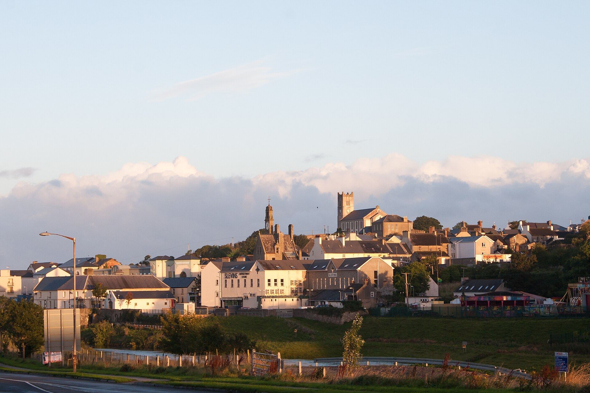 Ballyshannon, County Donegal, in morning sunlight